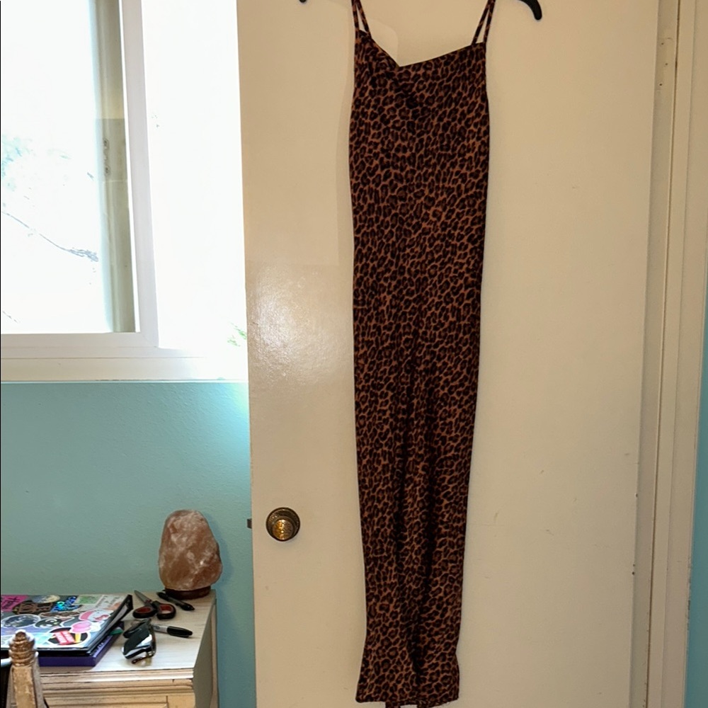 Leopard Print Maxi Dress